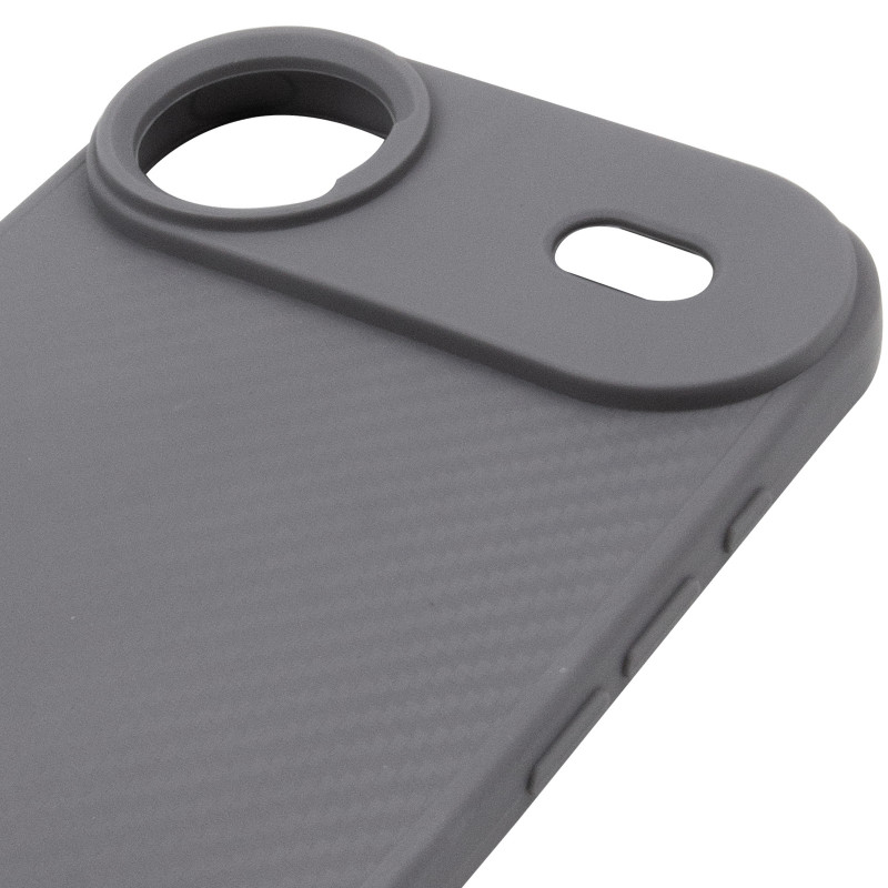 TPU чехол Carbon Protective with Magnetic safe для Apple iPhone 17 Air (6.5") (Grey) в магазине vchehle.ua