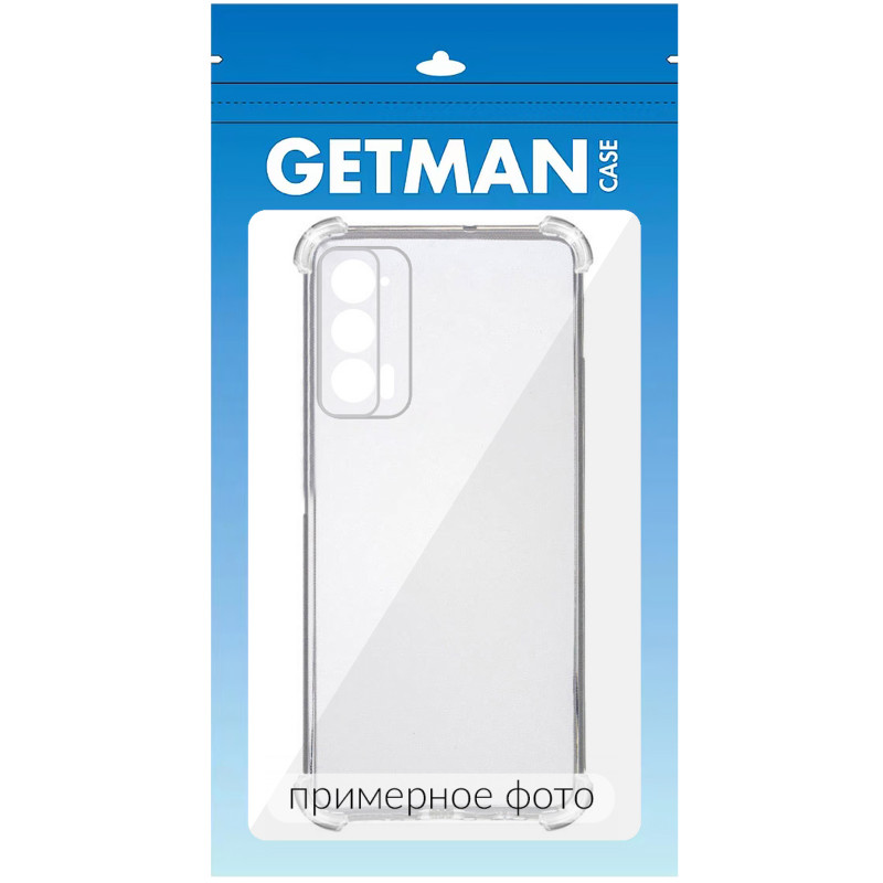 Фото TPU чохол GETMAN Ease logo посилені кути Full Camera на Motorola Edge 60 Fusion (Безбарвний (прозорий)) в маназині vchehle.ua