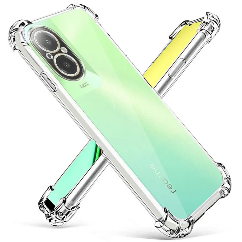 Фото TPU чохол GETMAN Ease logo посилені кути Full Camera на Realme C67 4G (Прозорий (прозорий)) в маназині vchehle.ua