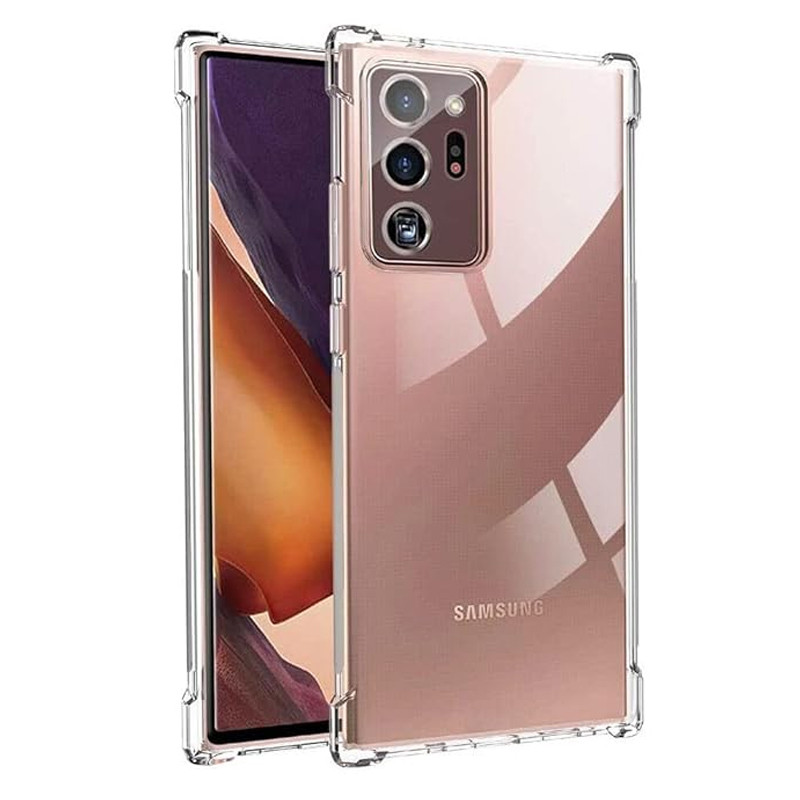 TPU чохол GETMAN Ease logo посилені кути Full Camera на Samsung Galaxy Note 20 Ultra (Безбарвний (прозорий))