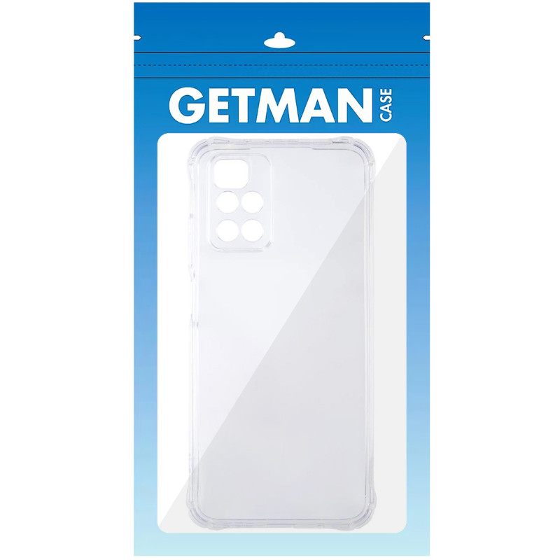 TPU чехол GETMAN Ease logo усиленные углы Full Camera для Xiaomi Redmi 10 (Бесцветный (прозрачный)) в магазине vchehle.ua