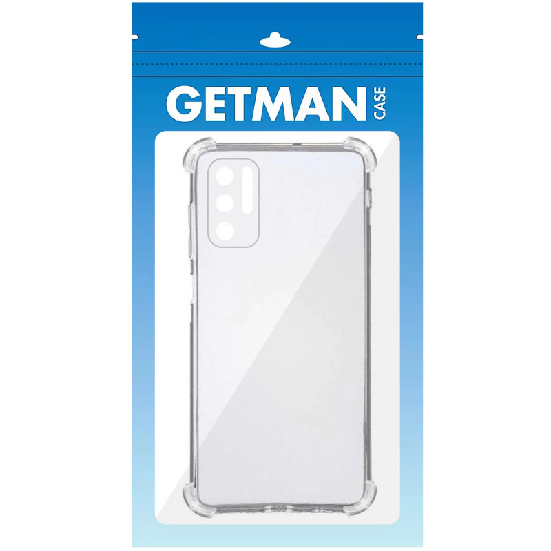 Купить TPU чехол GETMAN Ease logo усиленные углы Full Camera для Xiaomi Redmi Note 10 5G / Poco M3 Pro (Бесцветный (прозрачный)) на vchehle.ua