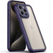 TPU чехол Transparent + Colour 1,5mm для Apple iPhone 15 Pro Max (6.7") (Purple)