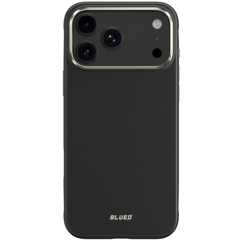 Фото TPU+PC чохол Blueo Aramid Fiber with Magnetic Safe на Apple iPhone 17 Pro (6.3") (Black) на vchehle.ua