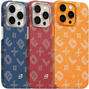 TPU+PC чохол Blueo Gilded Tactile Woven with Magnetic Safe на Apple iPhone 15 Pro Max (6.7")