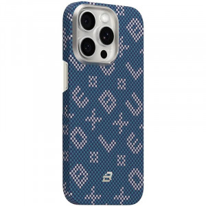 TPU+PC чохол Blueo Gilded Tactile Woven with Magnetic Safe на Apple iPhone 15 Pro Max (6.7")