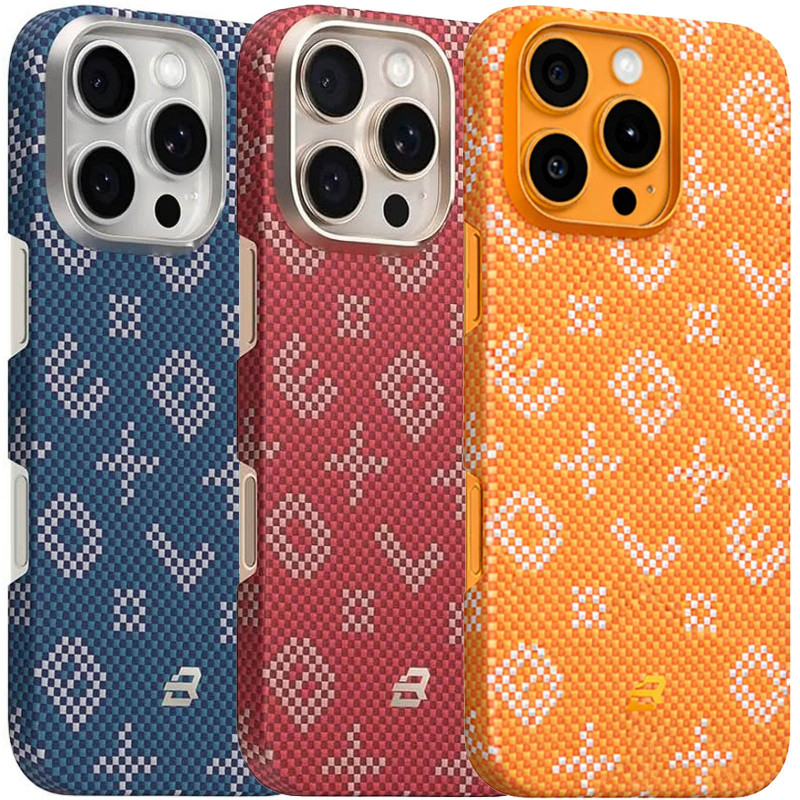 TPU+PC чохол Blueo Gilded Tactile Woven with Magnetic Safe на Apple iPhone 16 Pro (6.3")