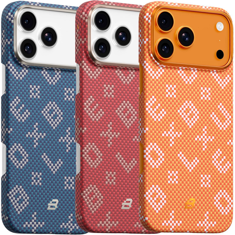 TPU+PC чехол Blueo Gilded Tactile Woven with Magnetic Safe для Apple iPhone 17 Pro (6.3")