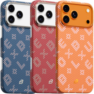 TPU+PC чехол Blueo Gilded Tactile Woven with Magnetic Safe для Apple iPhone 17 Pro (6.3")