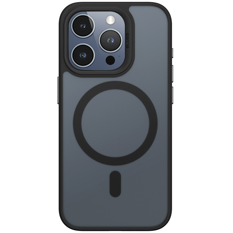 TPU+PC чехол Blueo Skin Friendly Frosted with Magnetic Safe для Apple iPhone 14 Pro (6.1") (Черный / Black)