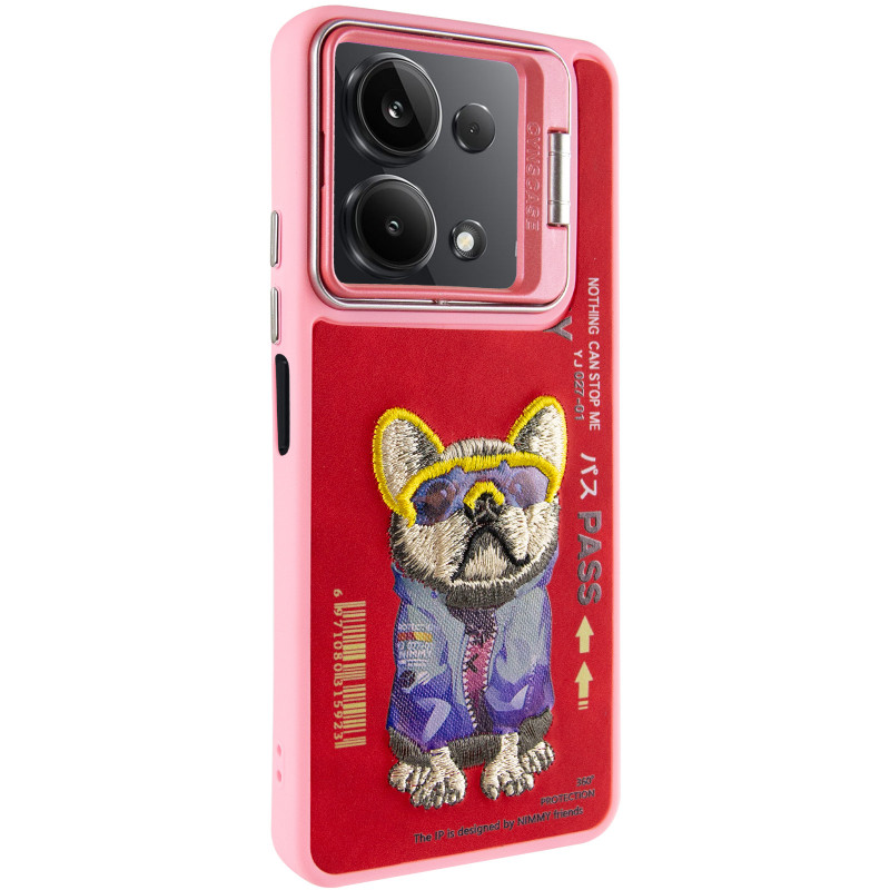 TPU+PC чехол Friends для Xiaomi Poco X6 / Note 13 Pro 5G (Pink Dog)