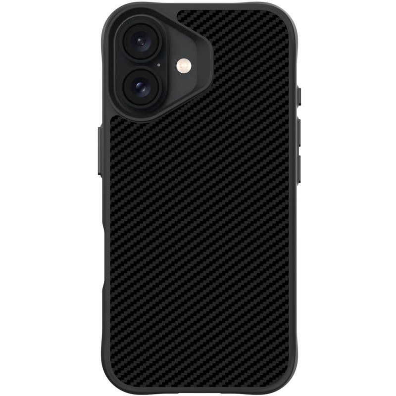 Фото TPU+PC чохол Space Carbon collection на Apple iPhone 16 (6.1") (Black) на vchehle.ua