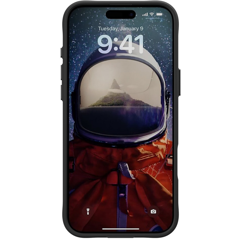 Фото TPU+PC чохол Space Carbon collection на Apple iPhone 16 (6.1") (Black) в маназині vchehle.ua