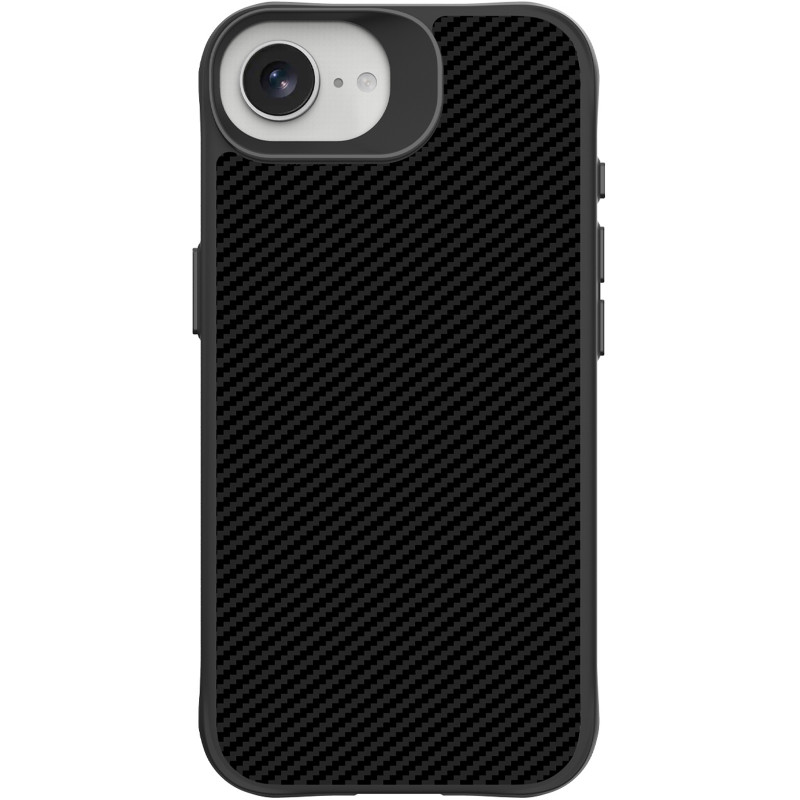Фото TPU+PC чехол Space Carbon collection для Apple iPhone 16e / 17e (6.1") (Black) на vchehle.ua