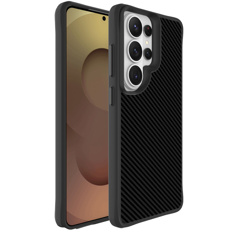 TPU+PC чехол Space Carbon collection для Samsung Galaxy S25 Ultra (Black)