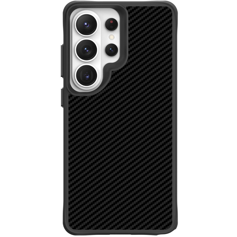 Фото TPU+PC чехол Space Carbon collection для Samsung Galaxy S25 Ultra (Black) на vchehle.ua