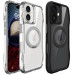 TPU+PC чехол Space Octagon Magnetic Safe with aluminium ring для Apple iPhone 16 (6.1")