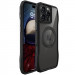 TPU+PC чехол Space Octagon Magnetic Safe with aluminium ring для Apple iPhone 16 Pro Max (6.9") (Black)