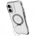 TPU+PC чохол Space Octagon Magnetic Safe with aluminium ring на Apple iPhone 17 (6.3") (Silver) в магазині vchehle.ua