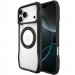 TPU+PC чохол Space Octagon Magnetic Safe with aluminium ring на Apple iPhone 17 Pro (6.3") (Black) в магазині vchehle.ua