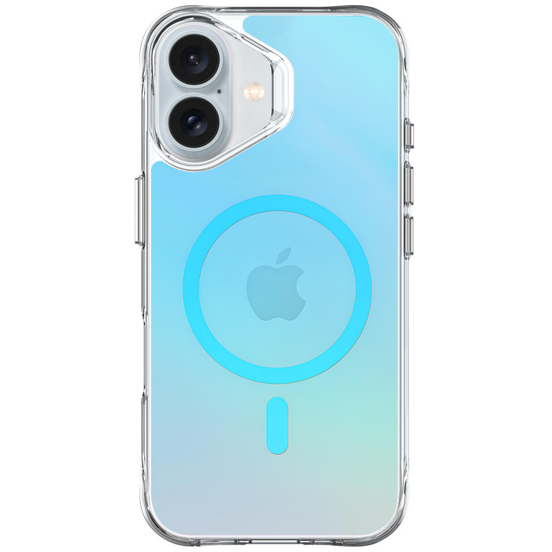 Фото TPU+PC чехол Space Pure Rainbow Magnetic Safe для Apple iPhone 16 (6.1") (Blue) на vchehle.ua