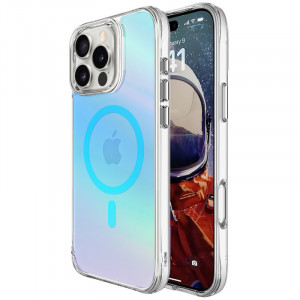 TPU+PC чехол Space Pure Rainbow Magnetic Safe для Apple iPhone 16 Pro (6.3")