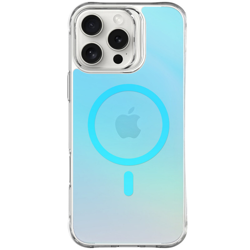 Фото TPU+PC чохол Space Pure Rainbow Magnetic Safe на Apple iPhone 16 Pro (6.3") (Blue) на vchehle.ua