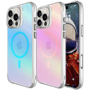 TPU+PC чохол Space Pure Rainbow Magnetic Safe на Apple iPhone 16 Pro Max (6.9")