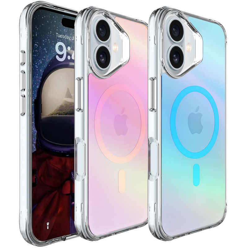 TPU+PC чохол Space Pure Rainbow Magnetic Safe на Apple iPhone 17 (6.3")