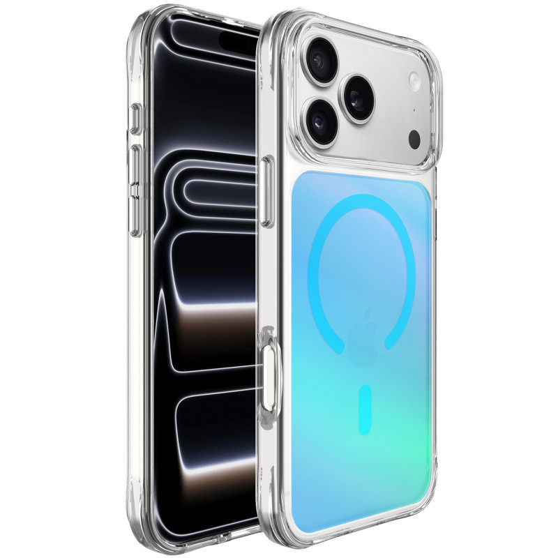 TPU+PC чехол Space Pure Rainbow Magnetic Safe для Apple iPhone 17 Pro Max (6.9") (Blue)