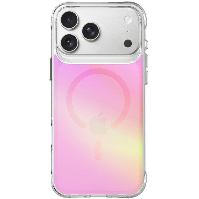 Фото TPU+PC чехол Space Pure Rainbow Magnetic Safe для Apple iPhone 17 Pro Max (6.9") (Pink) на vchehle.ua