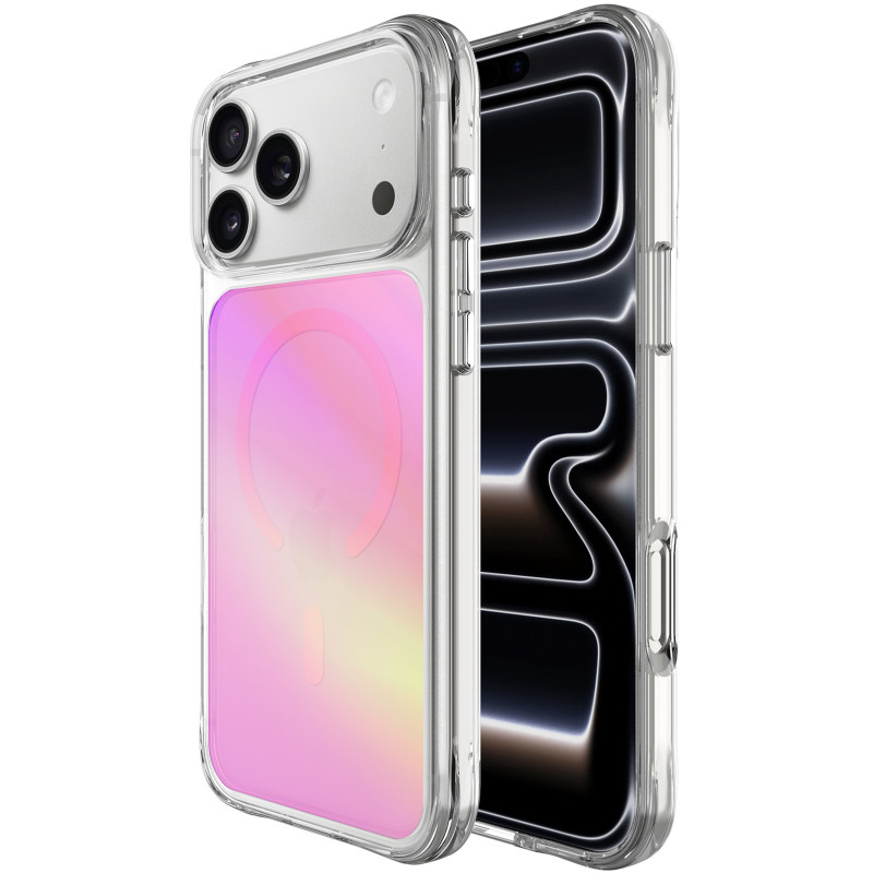 TPU+PC чехол Space Pure Rainbow Magnetic Safe для Apple iPhone 17 Pro Max (6.9") (Pink) в магазине vchehle.ua