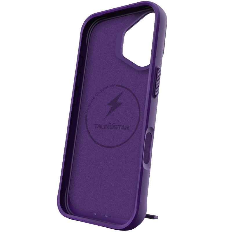 Купити TPU+PC чохол Space Taurustar Magnetic safe with kickstand на Apple iPhone 16 (6.1") (Deep Purple) на vchehle.ua