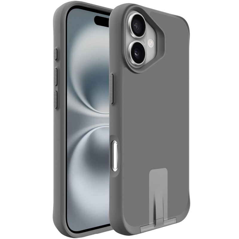 TPU+PC чохол Space Taurustar Magnetic safe with kickstand на Apple iPhone 16 (6.1") (Gun Metal)