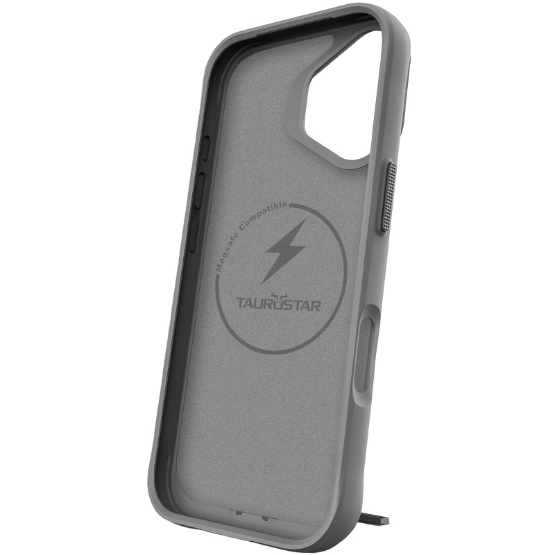 Купити TPU+PC чохол Space Taurustar Magnetic safe with kickstand на Apple iPhone 16 (6.1") (Gun Metal) на vchehle.ua