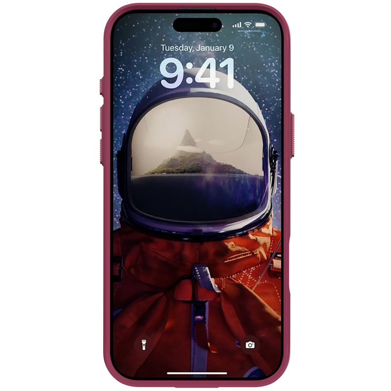 TPU+PC чохол Space Taurustar Magnetic safe with kickstand на Apple iPhone 16 Pro (6.3") (Wine Red) в магазині vchehle.ua