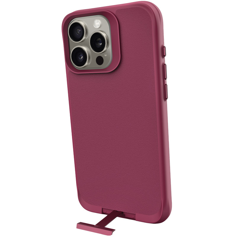 Купити TPU+PC чохол Space Taurustar Magnetic safe with kickstand на Apple iPhone 16 Pro (6.3") (Wine Red) на vchehle.ua