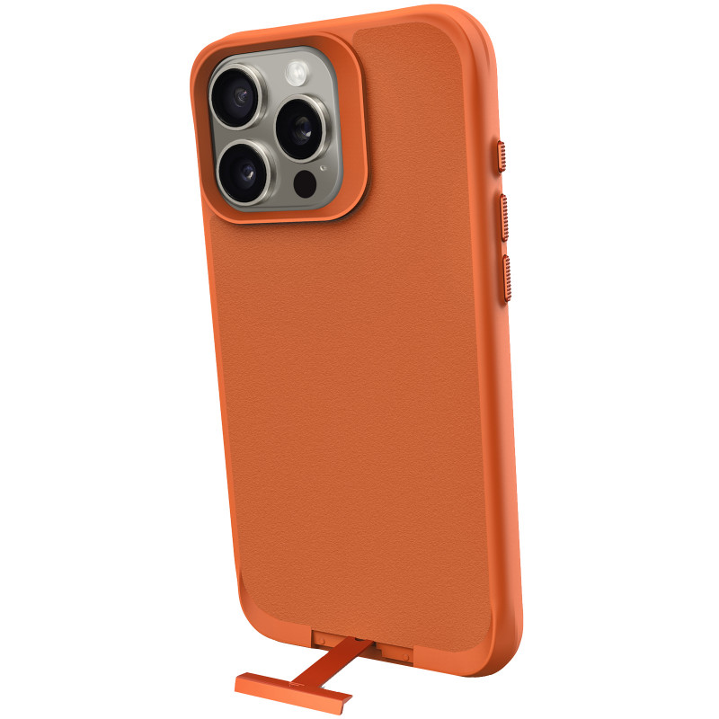 Купить TPU+PC чехол Space Taurustar Magnetic safe with kickstand для Apple iPhone 16 Pro Max (6.9") (Orange) на vchehle.ua