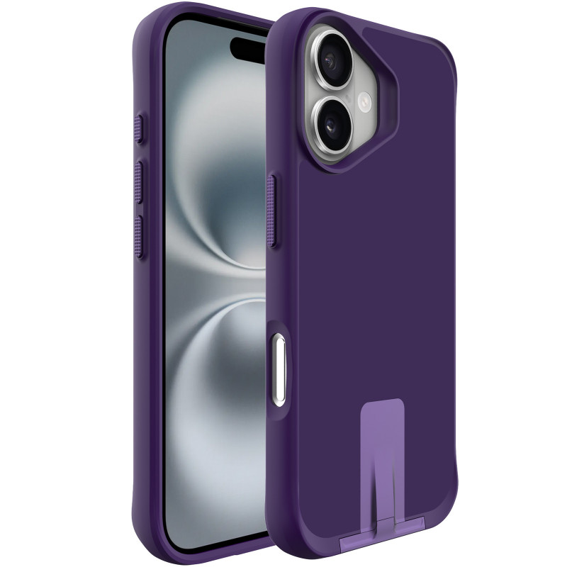 TPU+PC чохол Space Taurustar Magnetic safe with kickstand на Apple iPhone 17 (6.3") (Deep Purple)