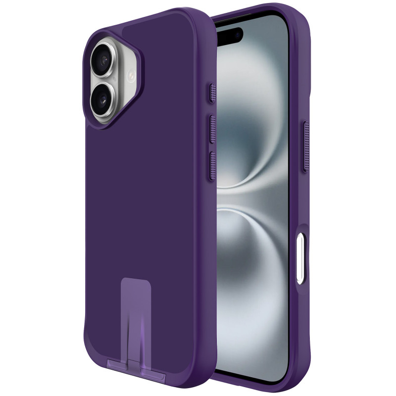 Фото TPU+PC чохол Space Taurustar Magnetic safe with kickstand на Apple iPhone 17 (6.3") (Deep Purple) на vchehle.ua