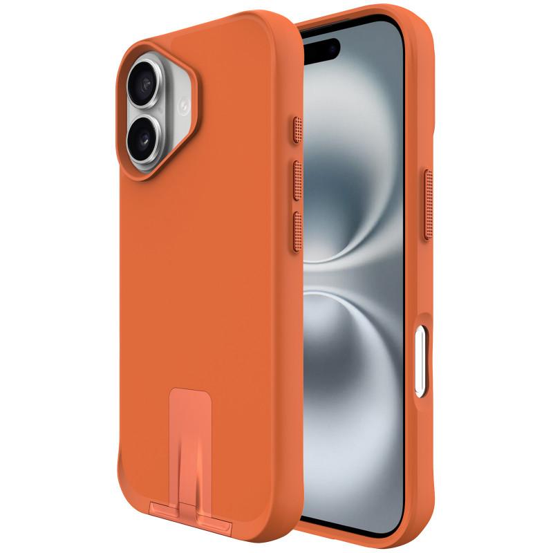 Фото TPU+PC чохол Space Taurustar Magnetic safe with kickstand на Apple iPhone 17 (6.3") (Orange) на vchehle.ua