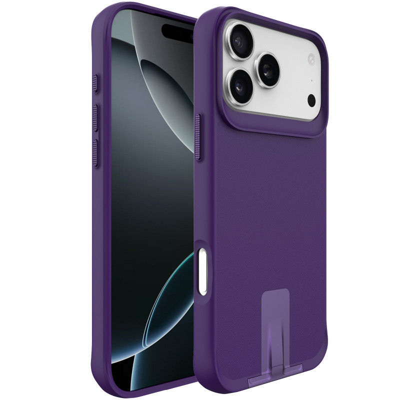 TPU+PC чохол Space Taurustar Magnetic safe with kickstand на Apple iPhone 17 Pro (6.3") (Deep Purple)