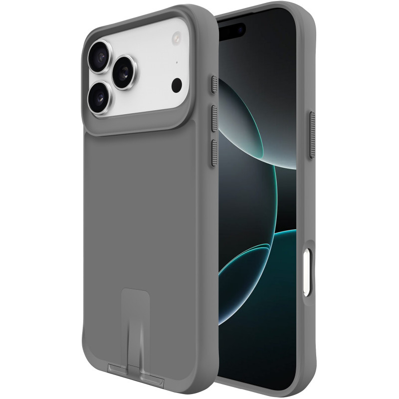 Фото TPU+PC чохол Space Taurustar Magnetic safe with kickstand на Apple iPhone 17 Pro (6.3") (Gun Metal) на vchehle.ua