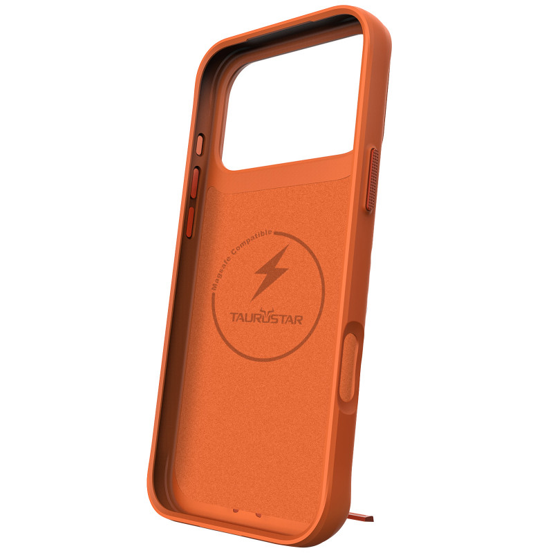 Купити TPU+PC чохол Space Taurustar Magnetic safe with kickstand на Apple iPhone 17 Pro (6.3") (Orange) на vchehle.ua
