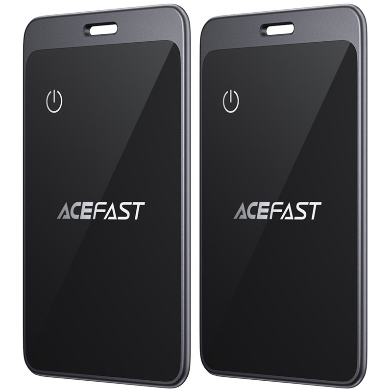Трекер Acefast S3 Metal Card 100 mAh (2ps) (Gray)