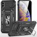 Удароміцний чохол Camshield Army Ring на Apple iPhone X / XS (5.8") (Чорний / Black)