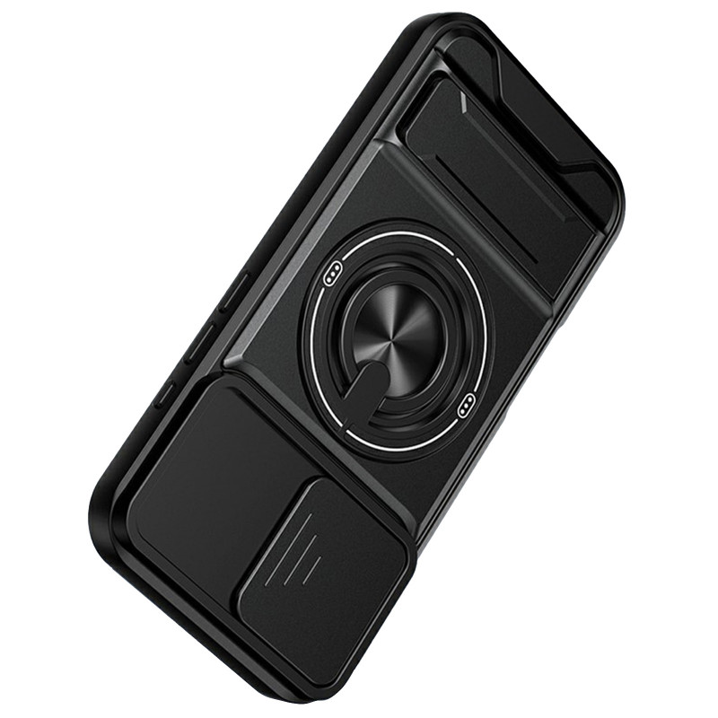 Фото Ударопрочный чехол Camshield StandRing case для Apple iPhone 13 (6.1") (Black) на vchehle.ua