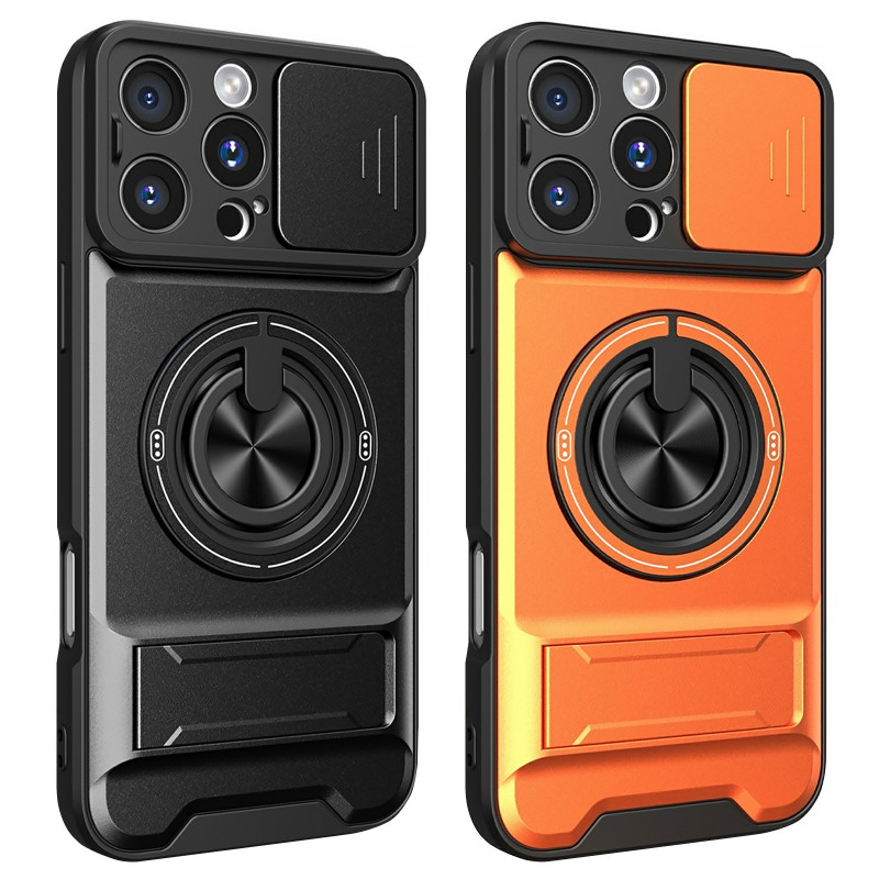 Удароміцний чохол Camshield StandRing case на Apple iPhone 16 Pro (6.3")