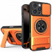 Удароміцний чохол Camshield StandRing case на Apple iPhone 16 Pro (6.3") (Orange)