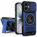 Удароміцний чохол Camshield StandRing case на Apple iPhone 17 (6.3") (Blue)